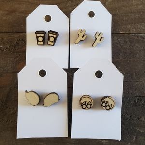 Wood Earrings